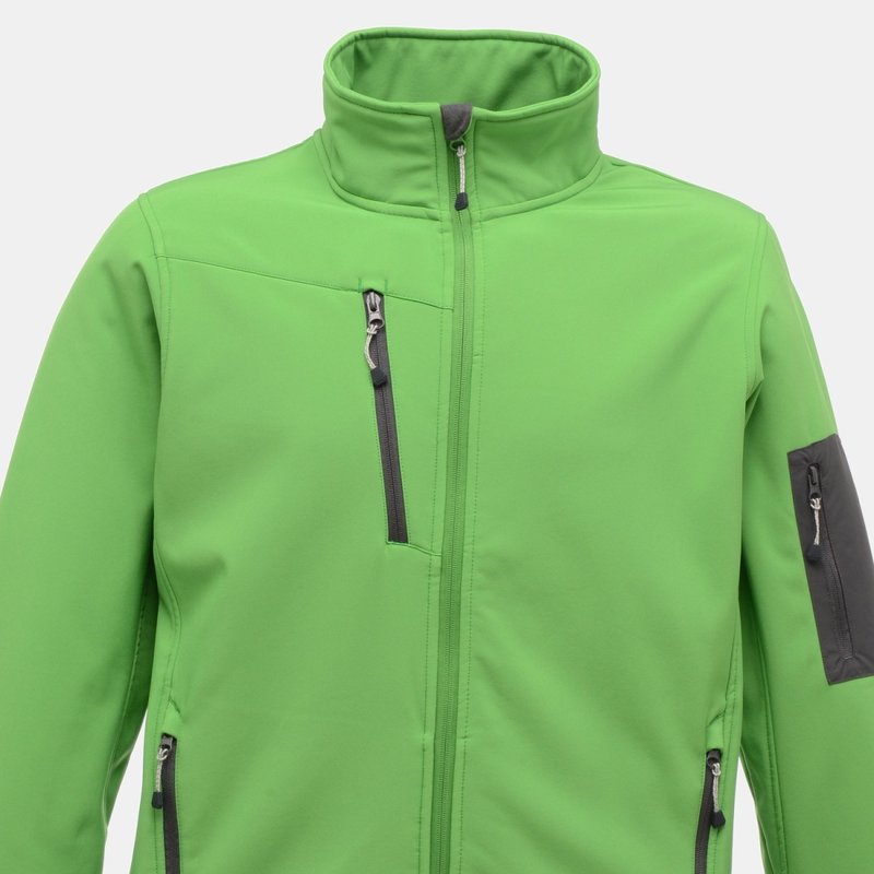 Regatta Mens Arcola 3 Layer Waterproof And Breathable Softshell Jacket In Green