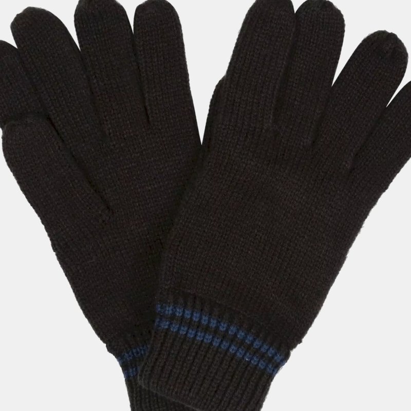 Regatta Mens Balton Iii Knitted Gloves In Black