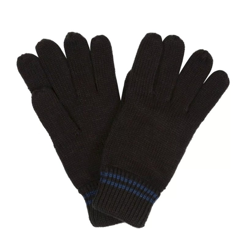 Shop Regatta Mens Balton Iii Knitted Gloves In Blue