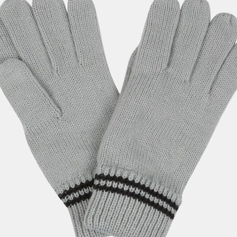 Regatta Mens Balton Iii Knitted Marl Gloves In Grey