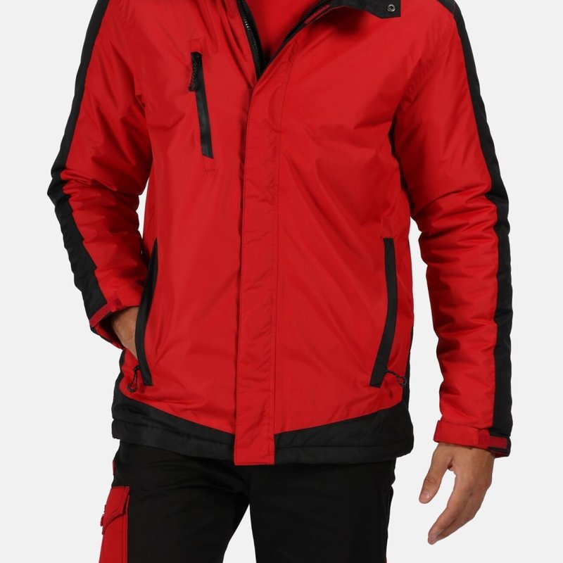 Regatta Mens Contrast Full Zip Jacket In Red