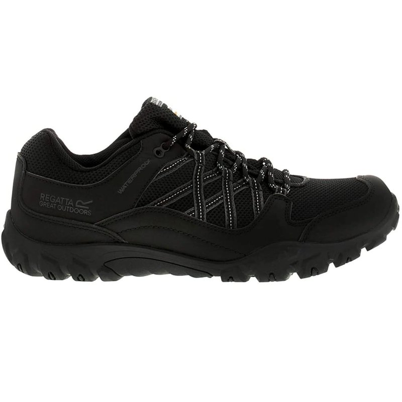 Regatta Mens Edgepoint Iii Low Rise Hiking Shoes In Black