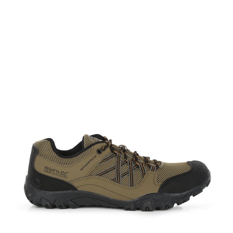 Regatta Mens Edgepoint Iii Low Rise Hiking Shoes In Green