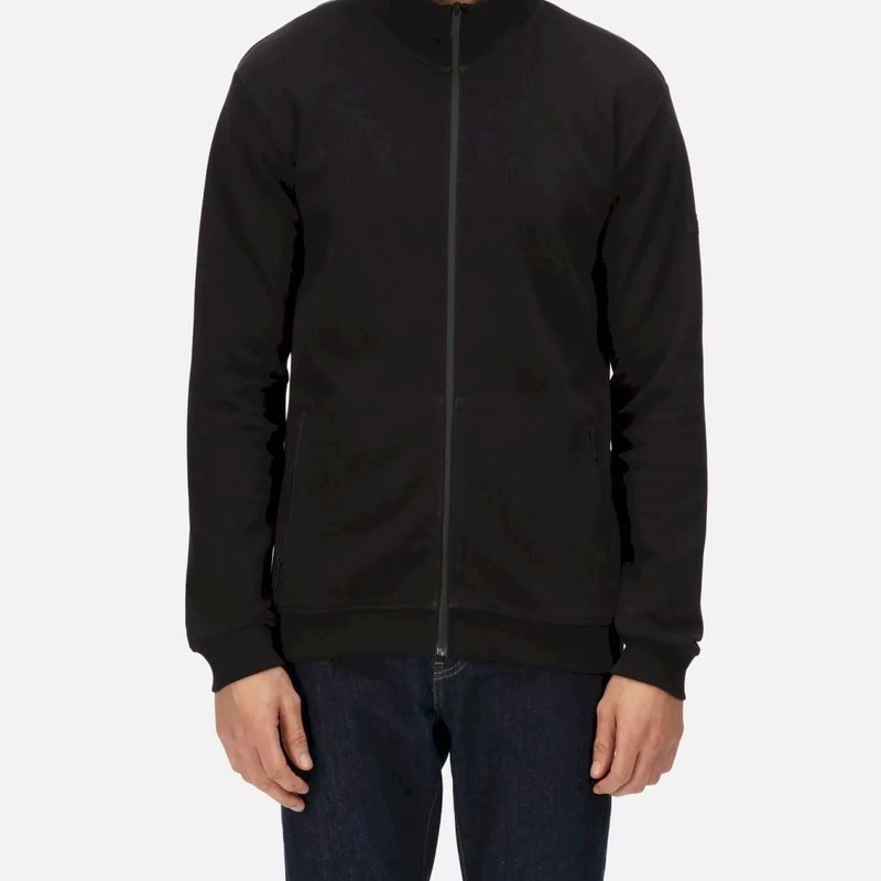 Regatta Mens Felton Sustainable Full Zip Fleece Jacket In Black