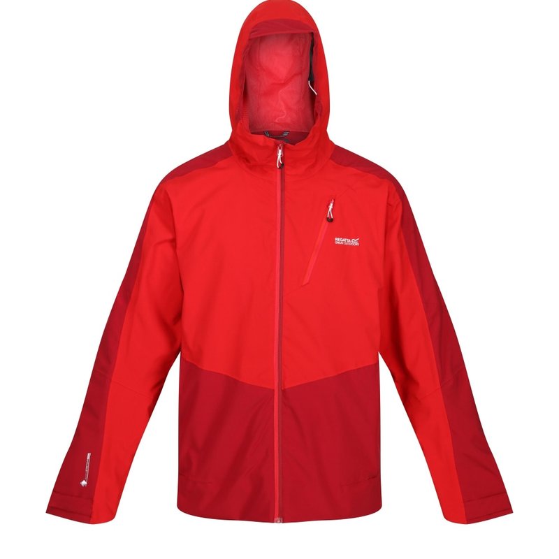 Regatta Mens Highton Stretch Ii Waterproof Jacket In Red