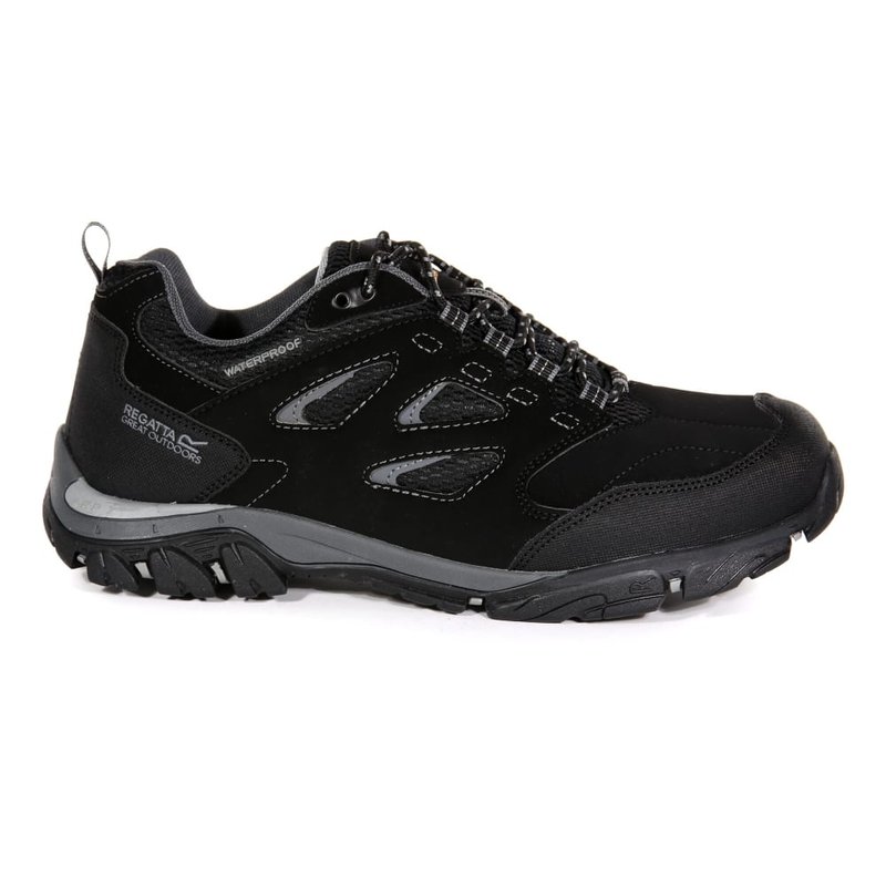 Shop Regatta Mens Holcombe Iep Low Hiking Boots In Black