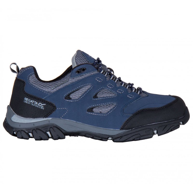 Regatta Mens Holcombe Iep Low Hiking Boots In Blue