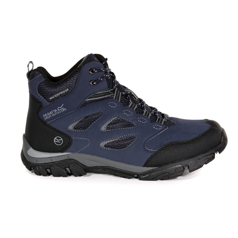 Regatta Mens Holcombe Iep Mid Hiking Boots In Blue