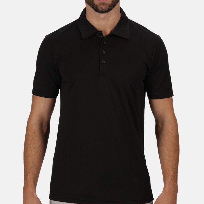 Regatta Mens Honestly Made Recycled Polo Shirt In Black