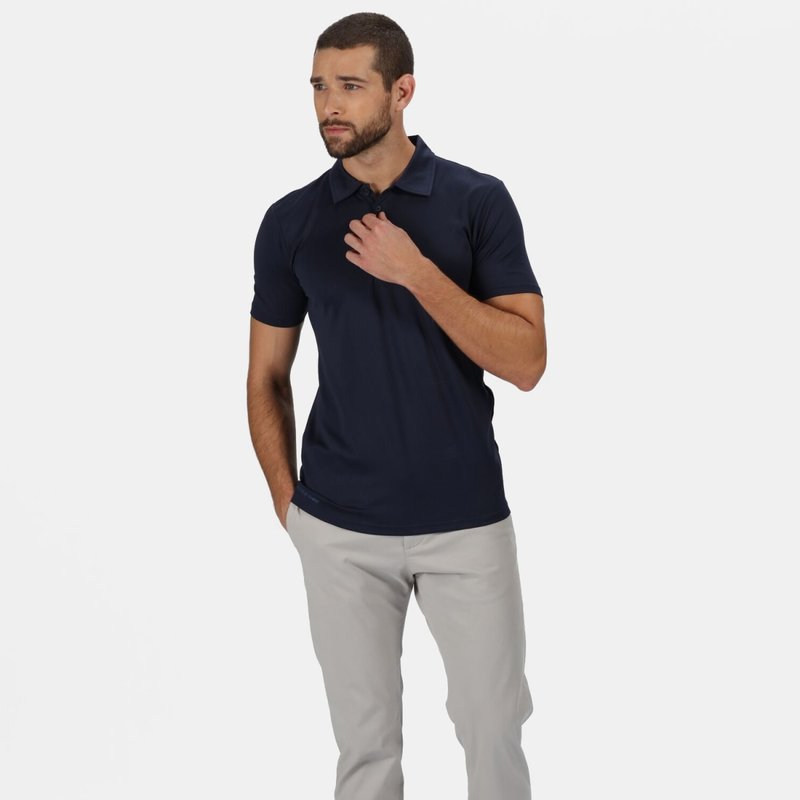 Regatta Mens Honestly Made Recycled Polo Shirt In Blue