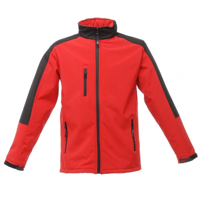 Shop Regatta Mens Hydroforce 3-layer Membrane Waterproof Breathable Softshell Jacket In Red