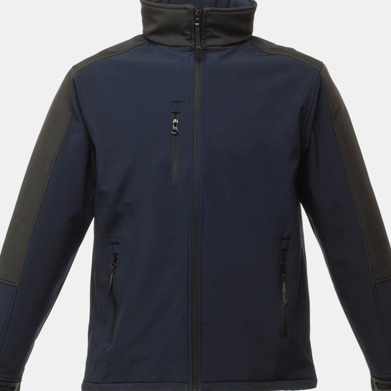 Regatta Mens Hydroforce 3-layer Membrane Waterproof Breathable Softshell Jacket In Blue