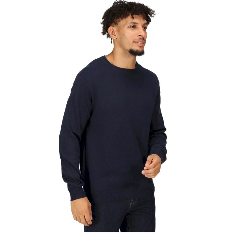 Regatta Mens Kaelen Jersey Knitted Sweater In Blue