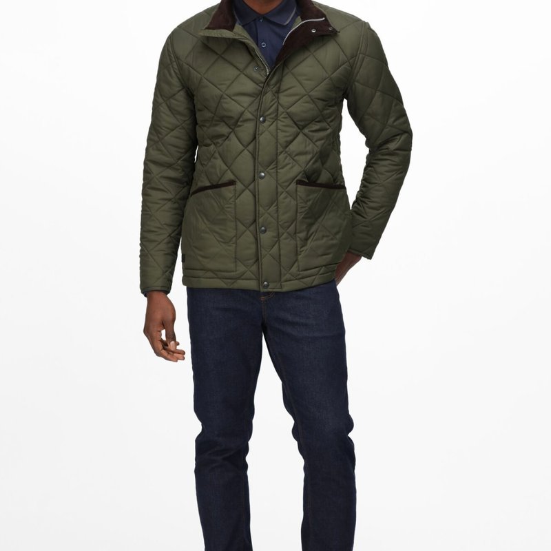 Regatta Mens Londyn Quilted Insulated Jacket In Green