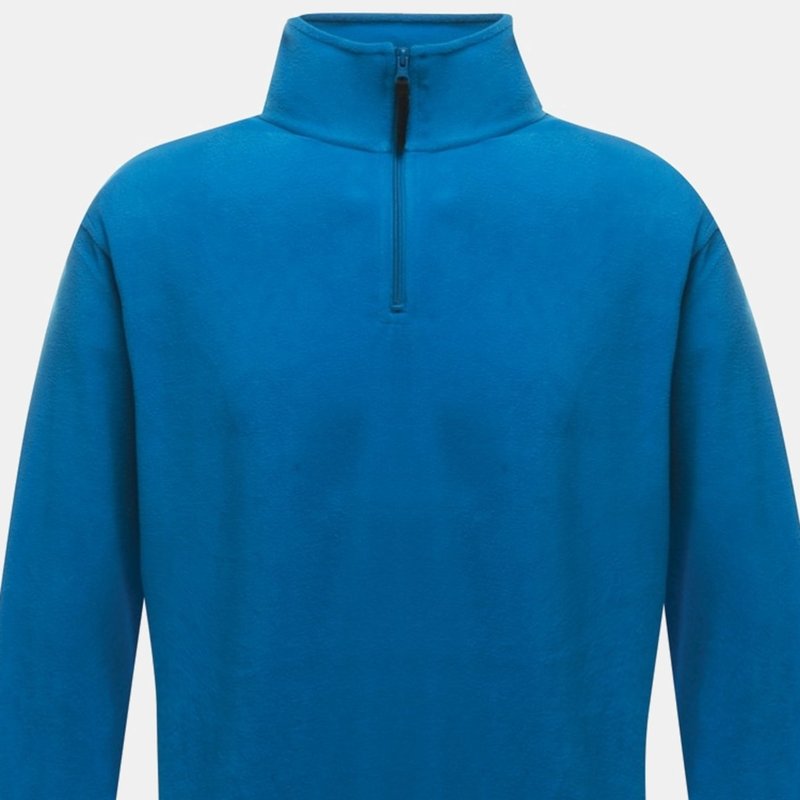 Regatta Mens Micro Zip Neck Fleece Top In Blue