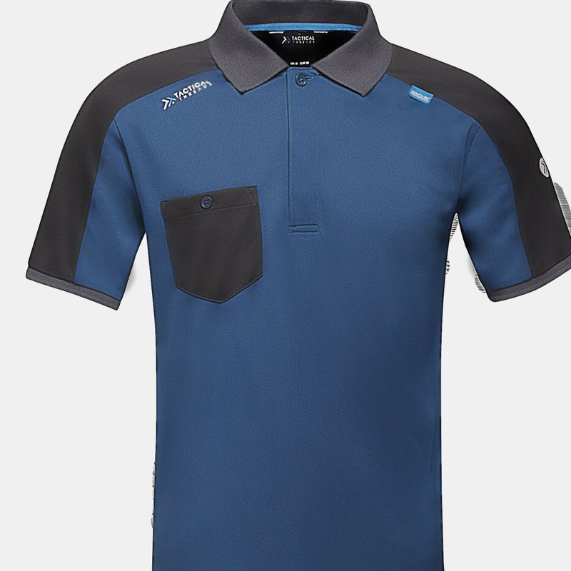 Regatta Mens Offensive Wicking Polo Shirt In Blue
