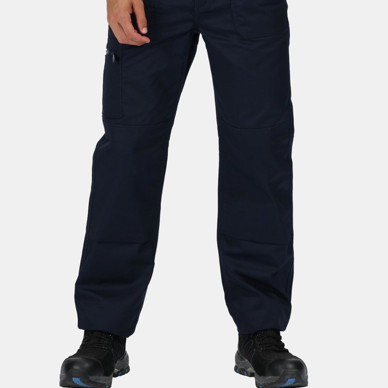 Regatta Mens Pro Action Waterproof Trousers In Blue