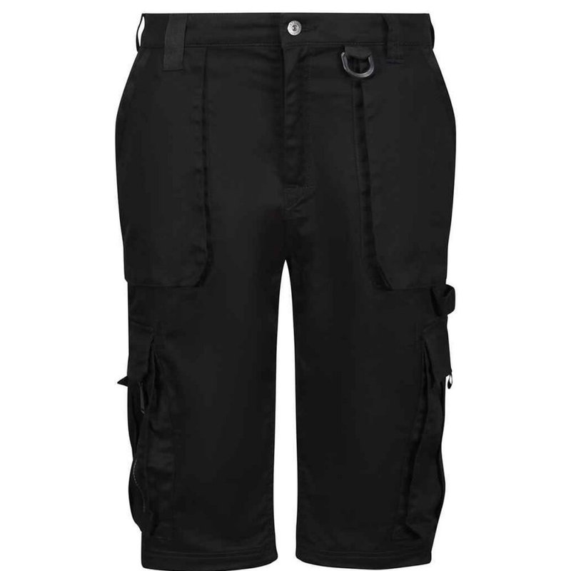 Regatta Mens Pro Utility Cargo Shorts In Black