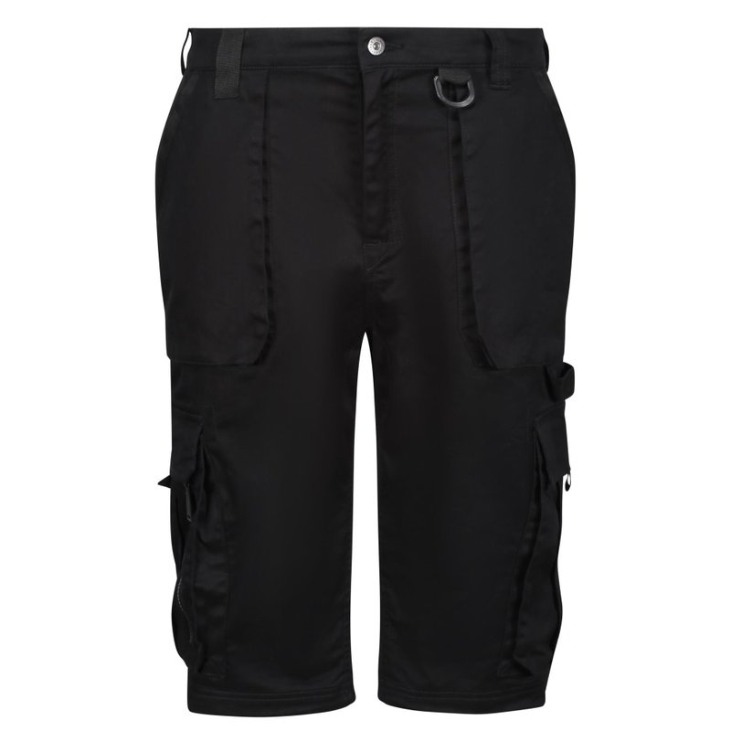 Regatta Mens Pro Utility Cargo Shorts In Black