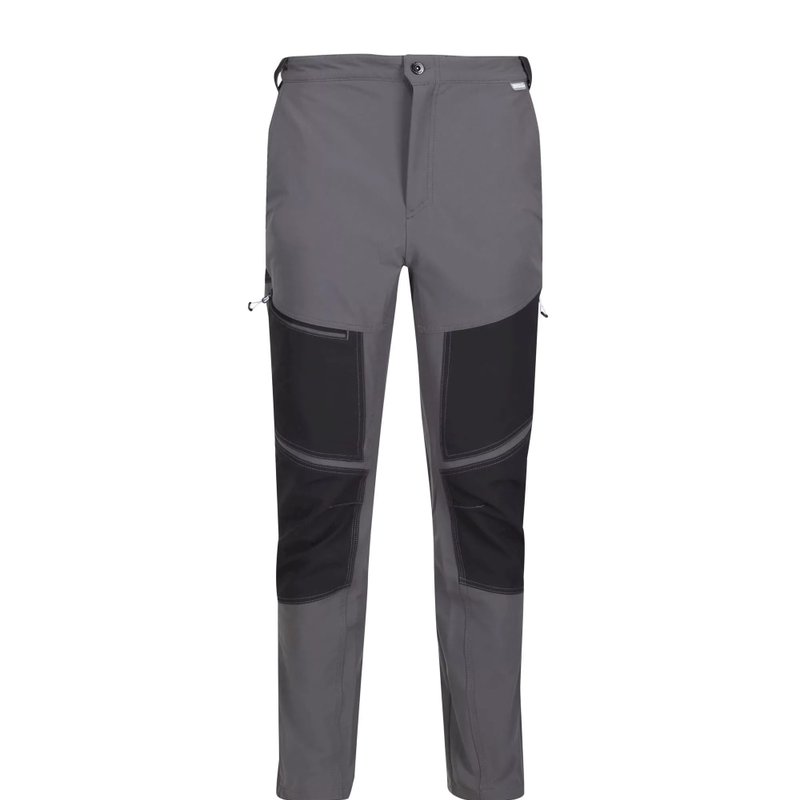 Regatta Mens Questra Iv Hiking Trousers In Grey