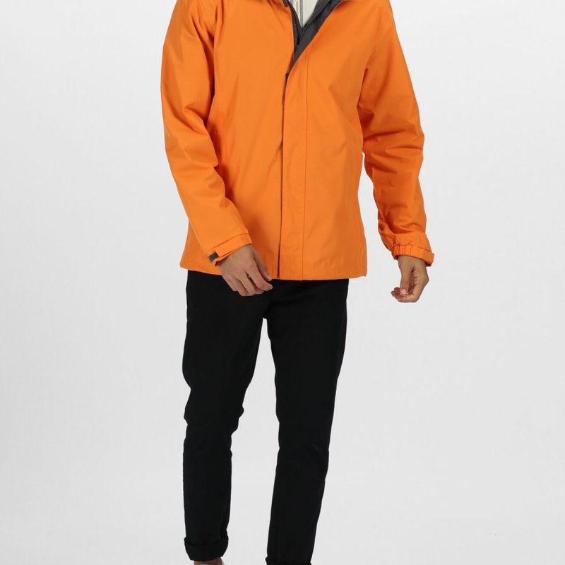 Regatta Mens Standout Ardmore Waterproof & Windproof Jacket In Orange