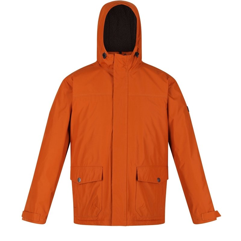 Regatta Mens Sterlings Iii Insulated Waterproof Jacket In Orange