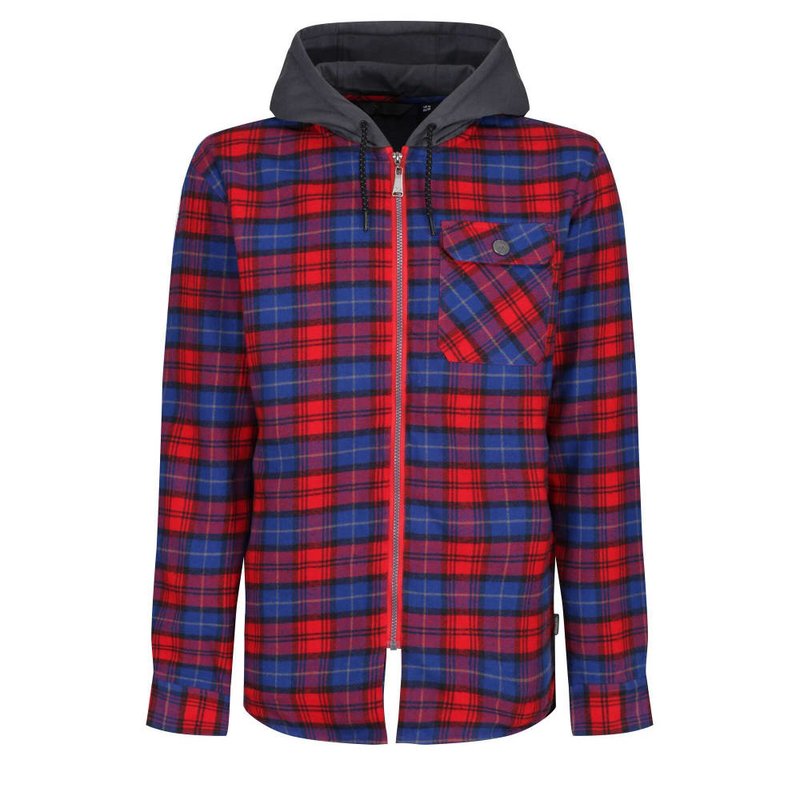 Regatta Mens Tactical Siege Checked Jacket In Red