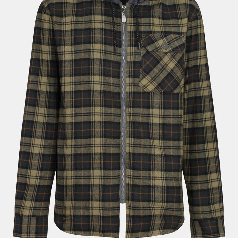 Regatta Mens Tactical Siege Checked Jacket In Green