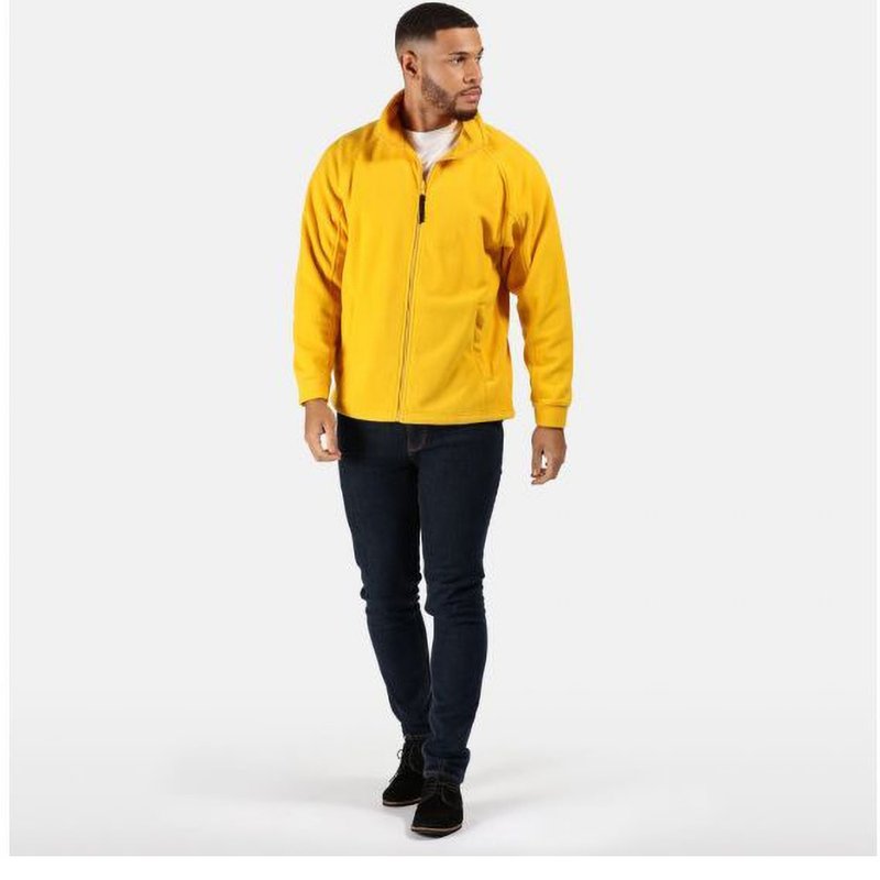 Shop Regatta Mens Thor Iii Fleece Jacket In Yellow