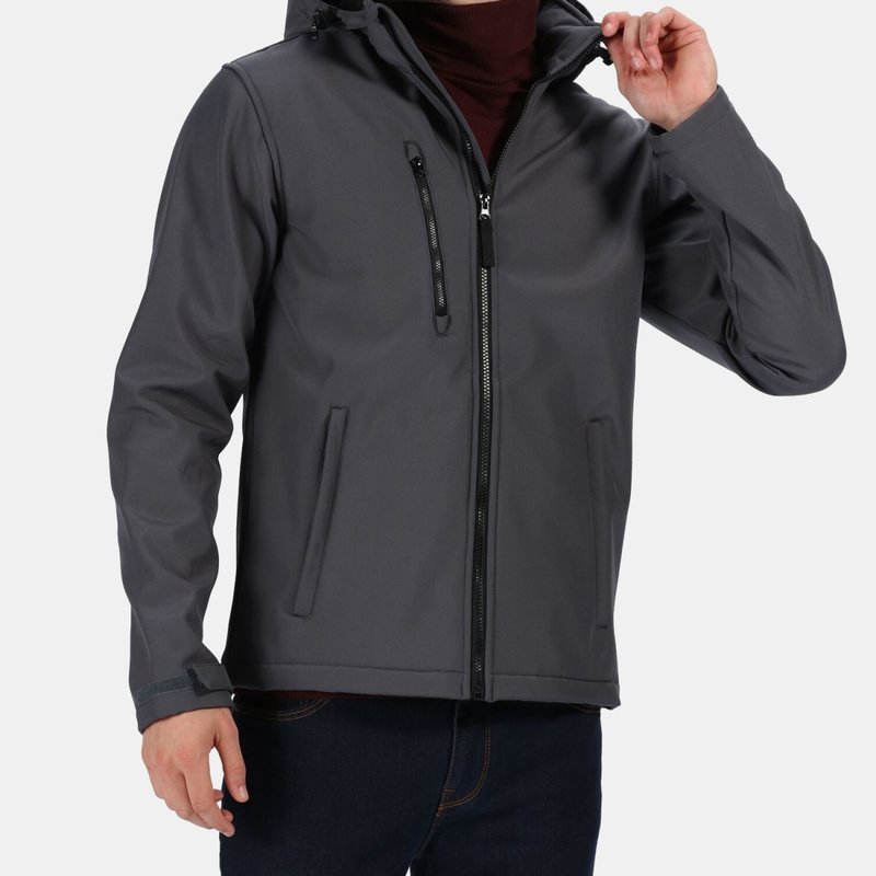 Regatta Mens Venturer 3 Layer Membrane Soft Shell Jacket In Grey