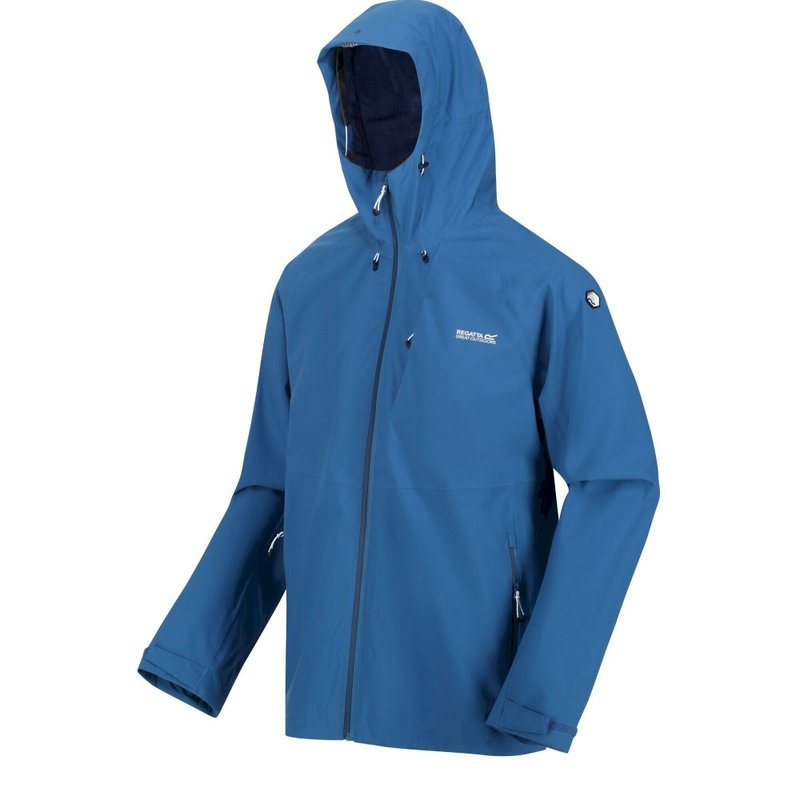 Shop Regatta Mens Waterproof Jacket In Blue