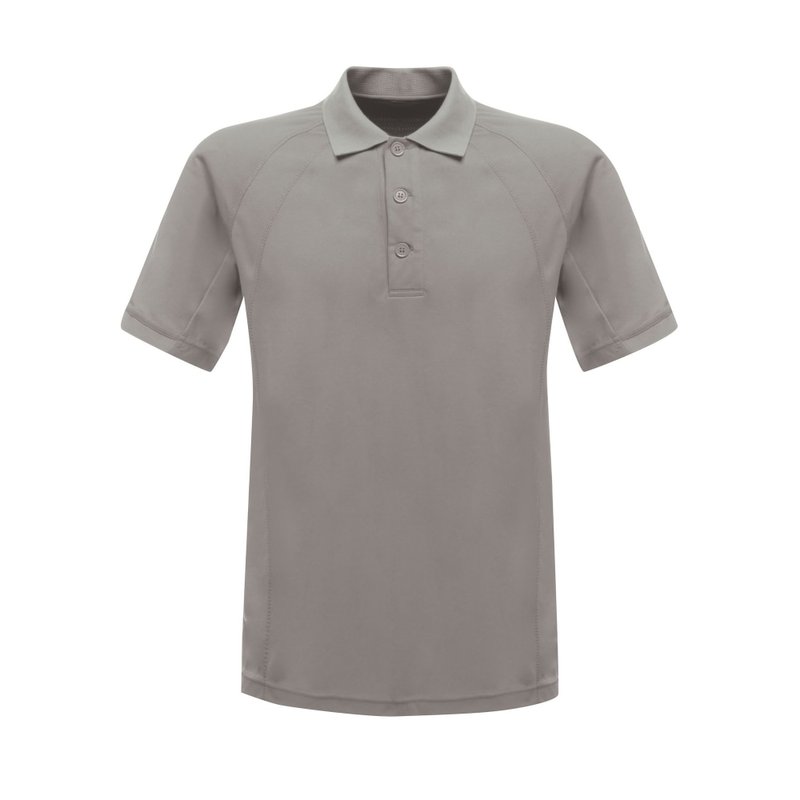 Regatta Professional Mens Coolweave Short Sleeve Polo Shirt In Grey