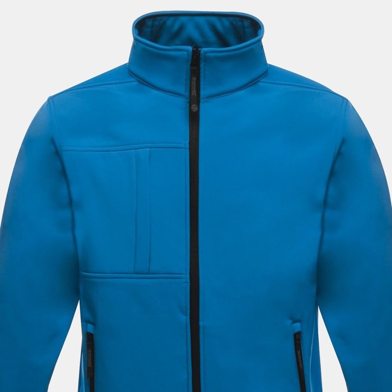 Regatta Professional Mens Octagon Ii Waterproof Softshell Jacket In Blue