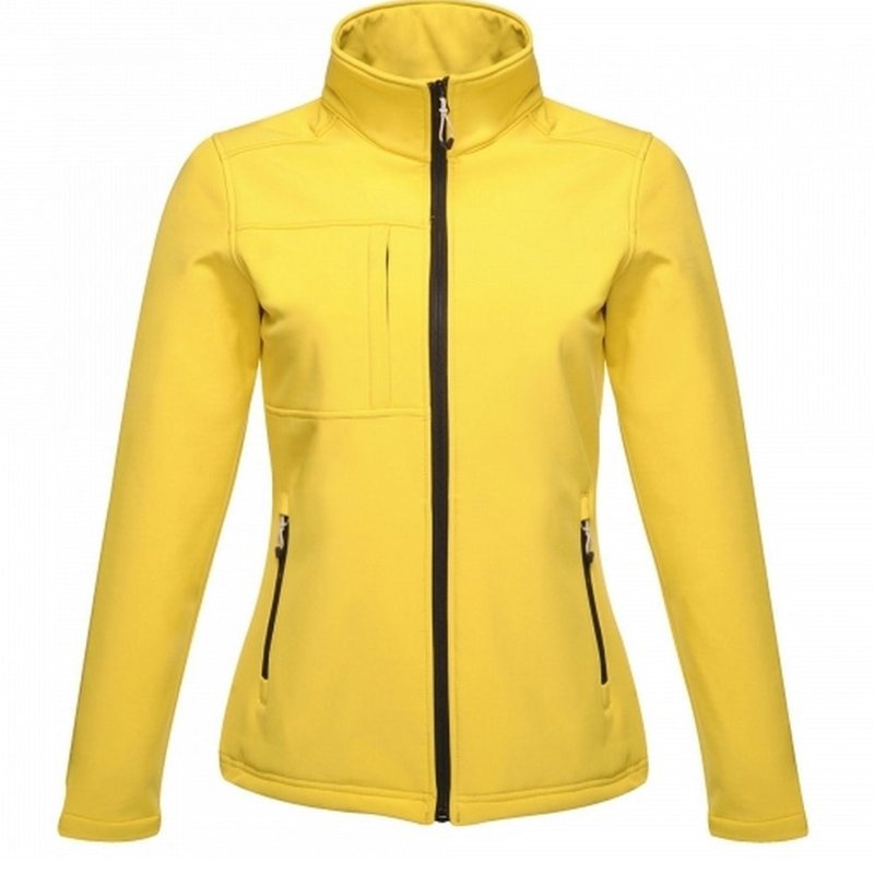 Shop Regatta Professional Womens/ladies Octagon Ii Waterproof Softshell Jacket In Yellow