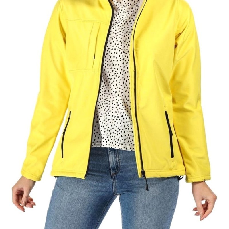 Regatta Professional Womens/ladies Octagon Ii Waterproof Softshell Jacket In Yellow