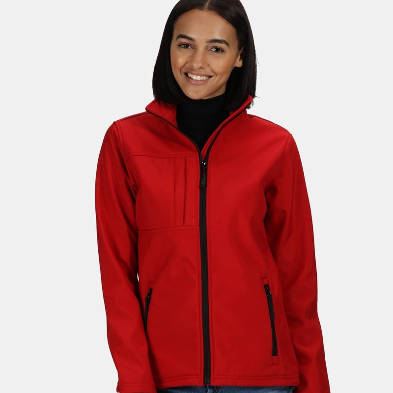 Regatta Professional Womens/ladies Octagon Ii Waterproof Softshell Jacket In Red