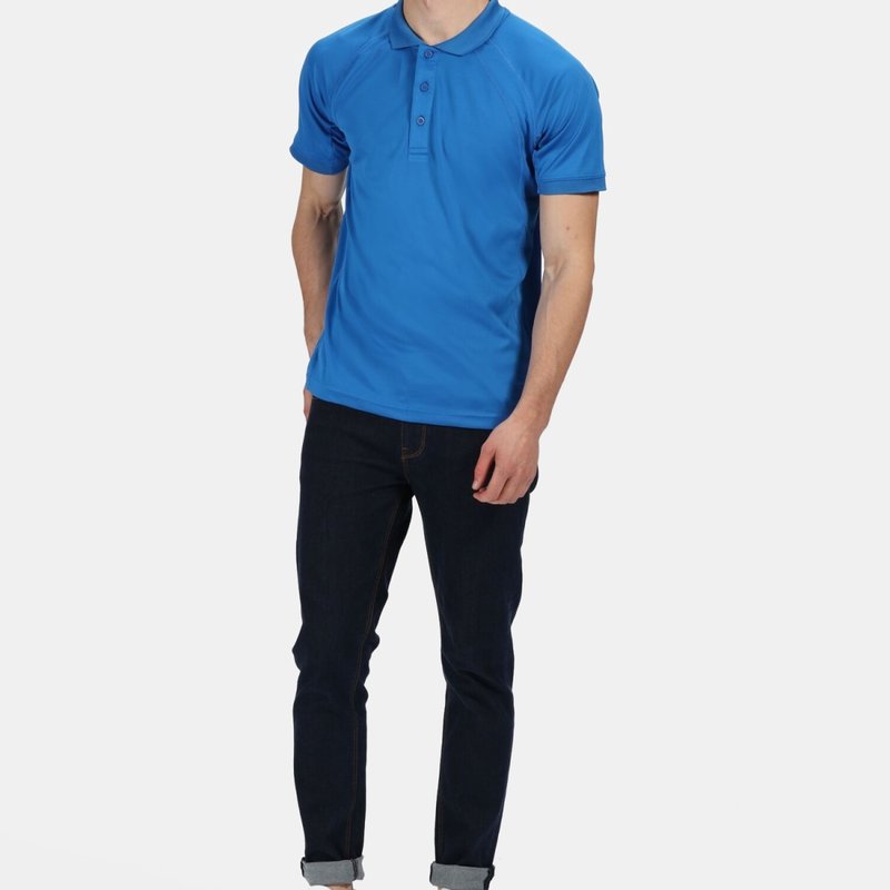 Regatta Hardwear Mens Coolweave Short Sleeve Polo Shirt (oxford Blue)
