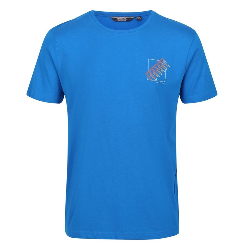 Regatta Mens Breezed Square T-shirt In Blue