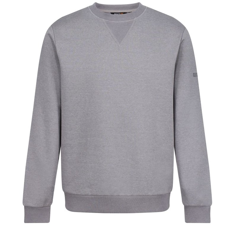 Regatta Mens Essentials Sweatshirt (pack Of 2) (gray/black) In Grey