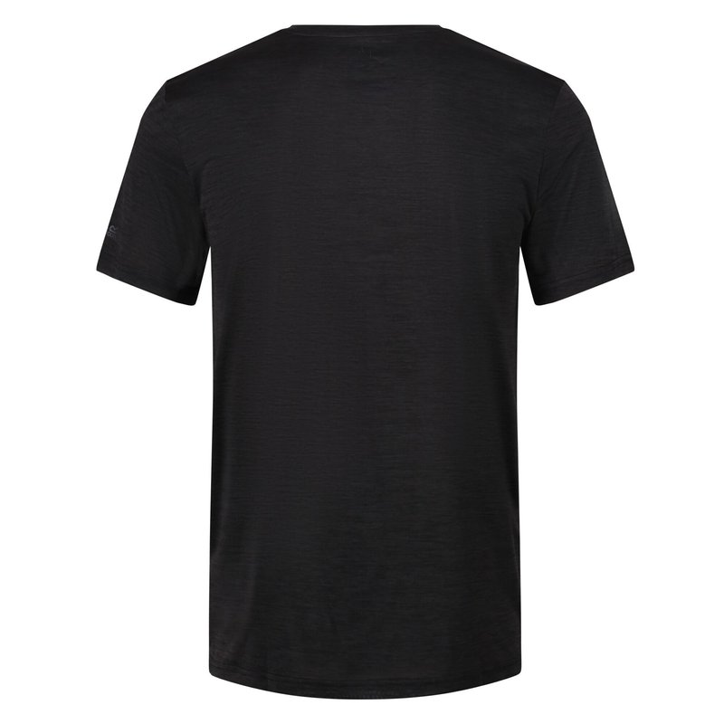Shop Regatta Mens Fingal Edition Marl T-shirt In Black