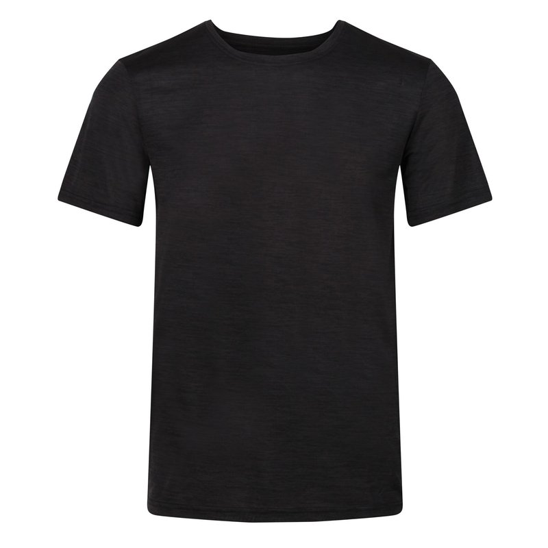 Regatta Mens Fingal Edition Marl T-shirt In Black