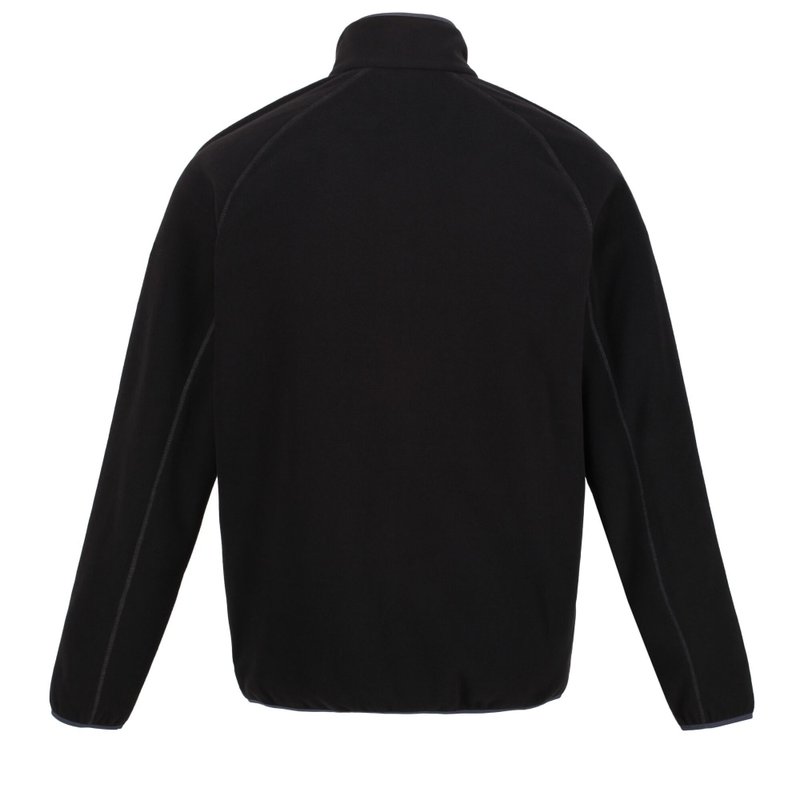 Shop Regatta Mens Hadfield Full Zip Fleece Jacket In Black