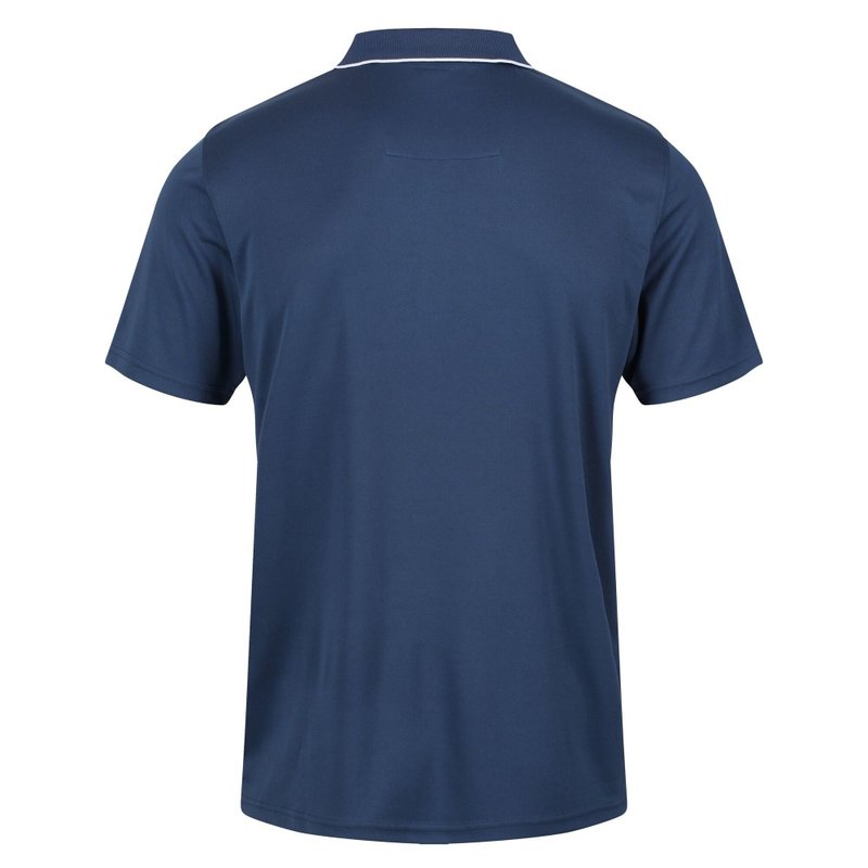Shop Regatta Mens Maverick V Active Polo Shirt In Blue