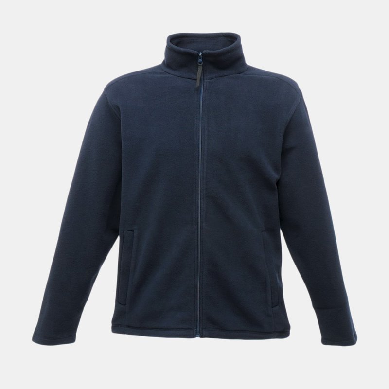 Regatta Mens Plain Micro Fleece Full Zip Jacket (layer Lite) In Blue