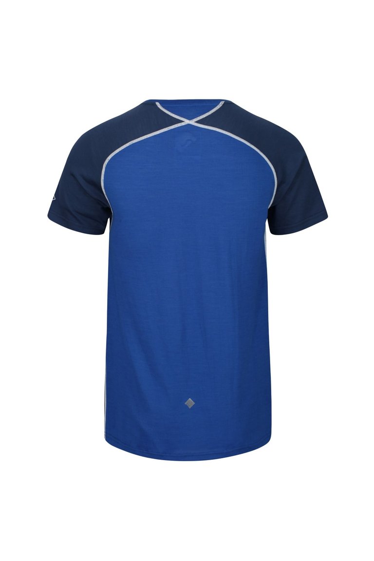 Regatta Men's Tornell II Merino Wool Mix Wicking T-Shirt Nautical Blue 