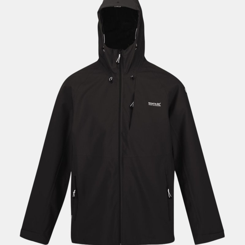 Shop Regatta Mens Waterproof Jacket In Black
