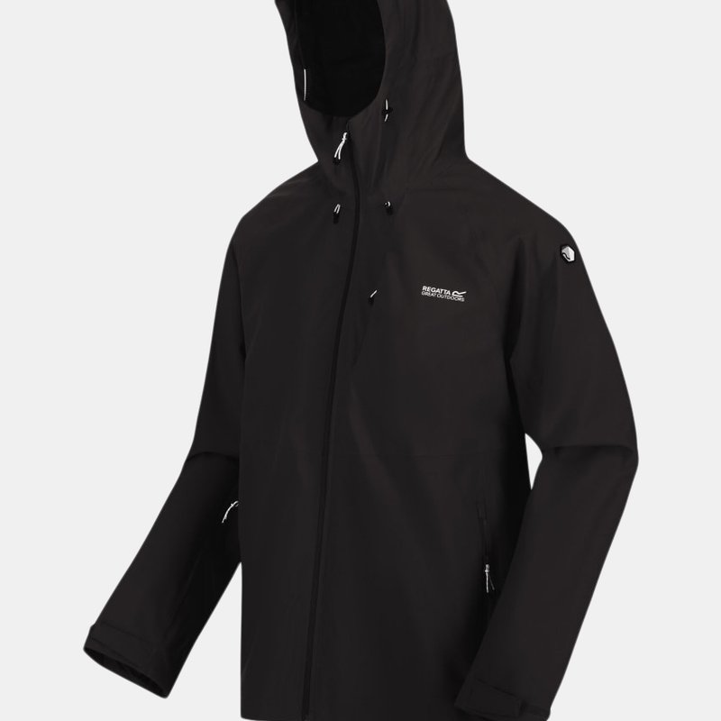 Shop Regatta Mens Waterproof Jacket In Black