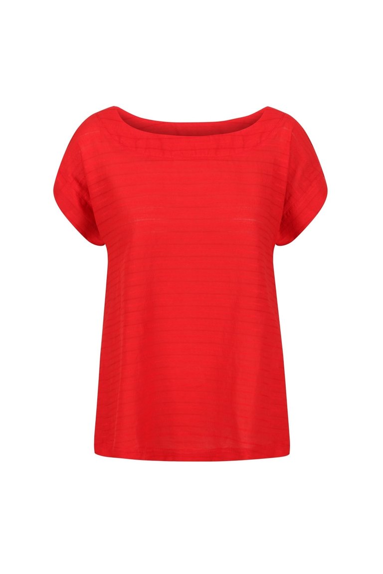 Regatta Womens/Ladies Adine Stripe T-Shirt - True Red