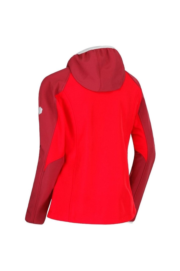 Regatta Women's Arec II Hooded Stretch Softshell Jacket Red 