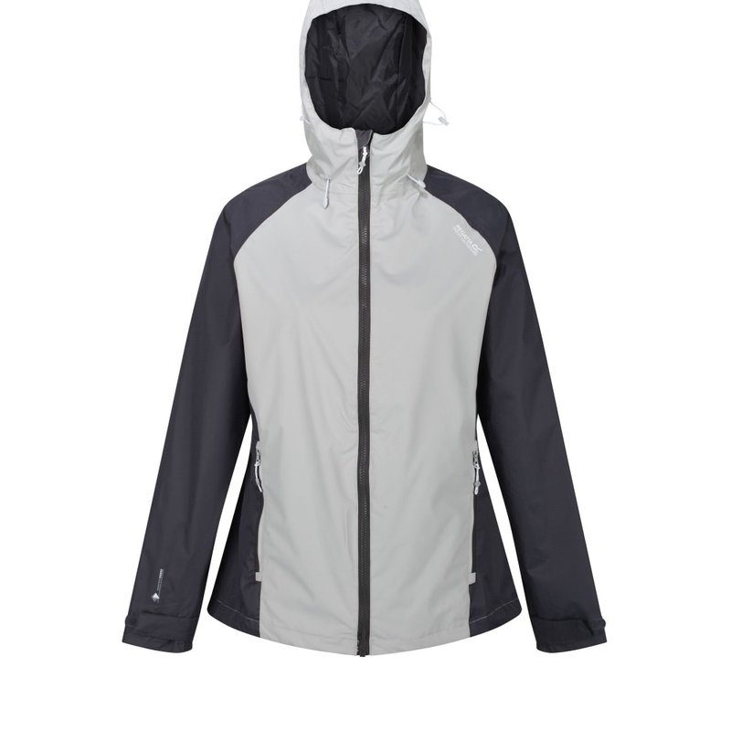 Shop Regatta Womens/ladies Atten Waterproof Shell Jacket (light Steel/seal Gray) In Grey